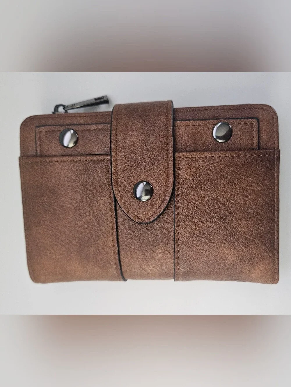 Woman's Brown Leather Travel Organizer Wallet